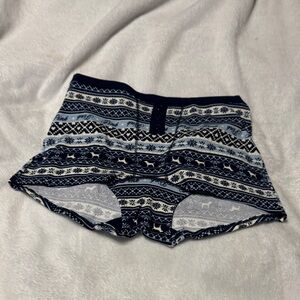 PINK Victoria's Secret Navy and White Patterned Shorts